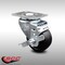 Service Caster 3.5 Inch SS Soft Rubber Swivel Top Plate Caster with Brake SCC-SS20S3514-SRS-TLB - alternate 4
